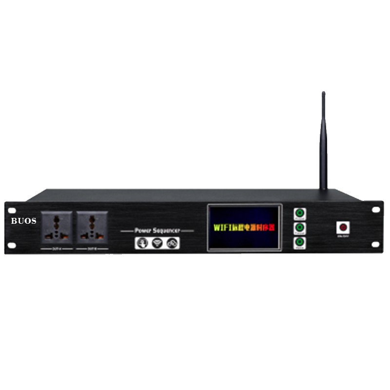 WiFi智能電源時序器（8+2路 4寸觸摸屏 232接口 聯(lián)機)BS-PS10WT