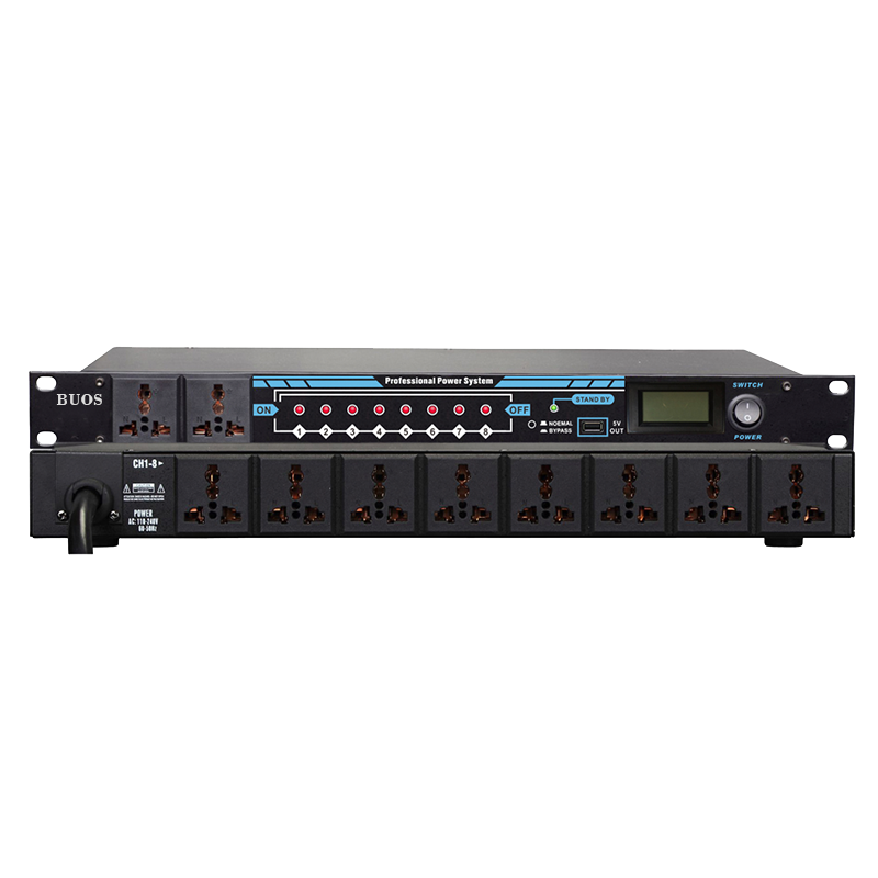 電源時序器（8+2路 帶屏 USB充電)BS-PS208